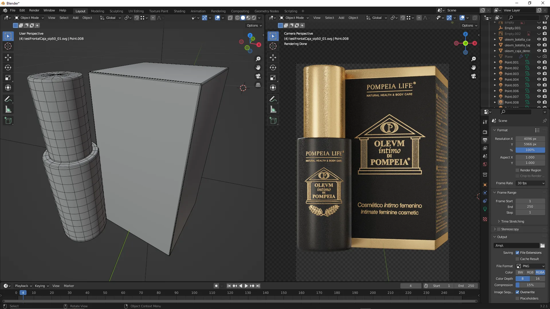 Pompeia Life | 3D product image design