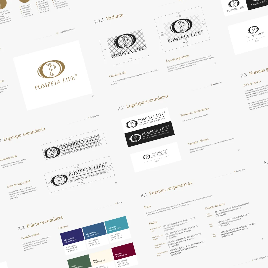 Pompeia Life | diseño de identidad